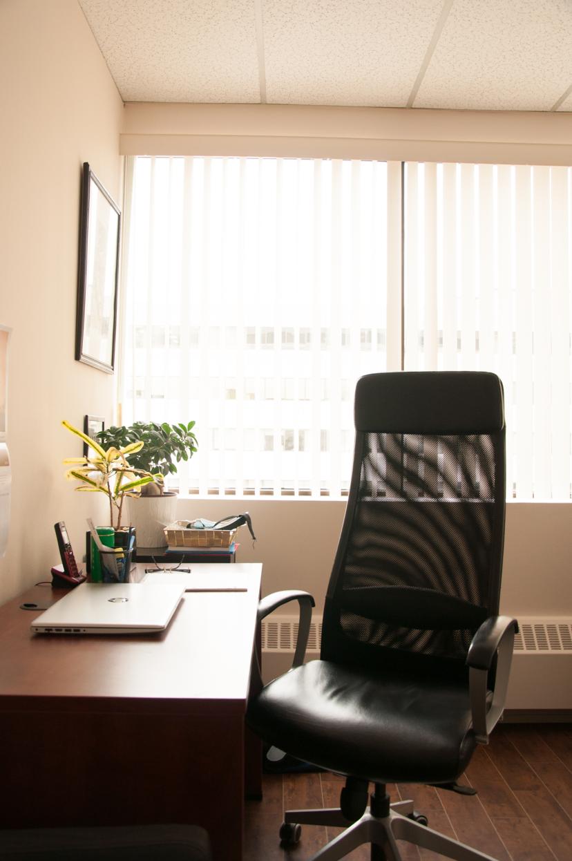 Therapy room interior